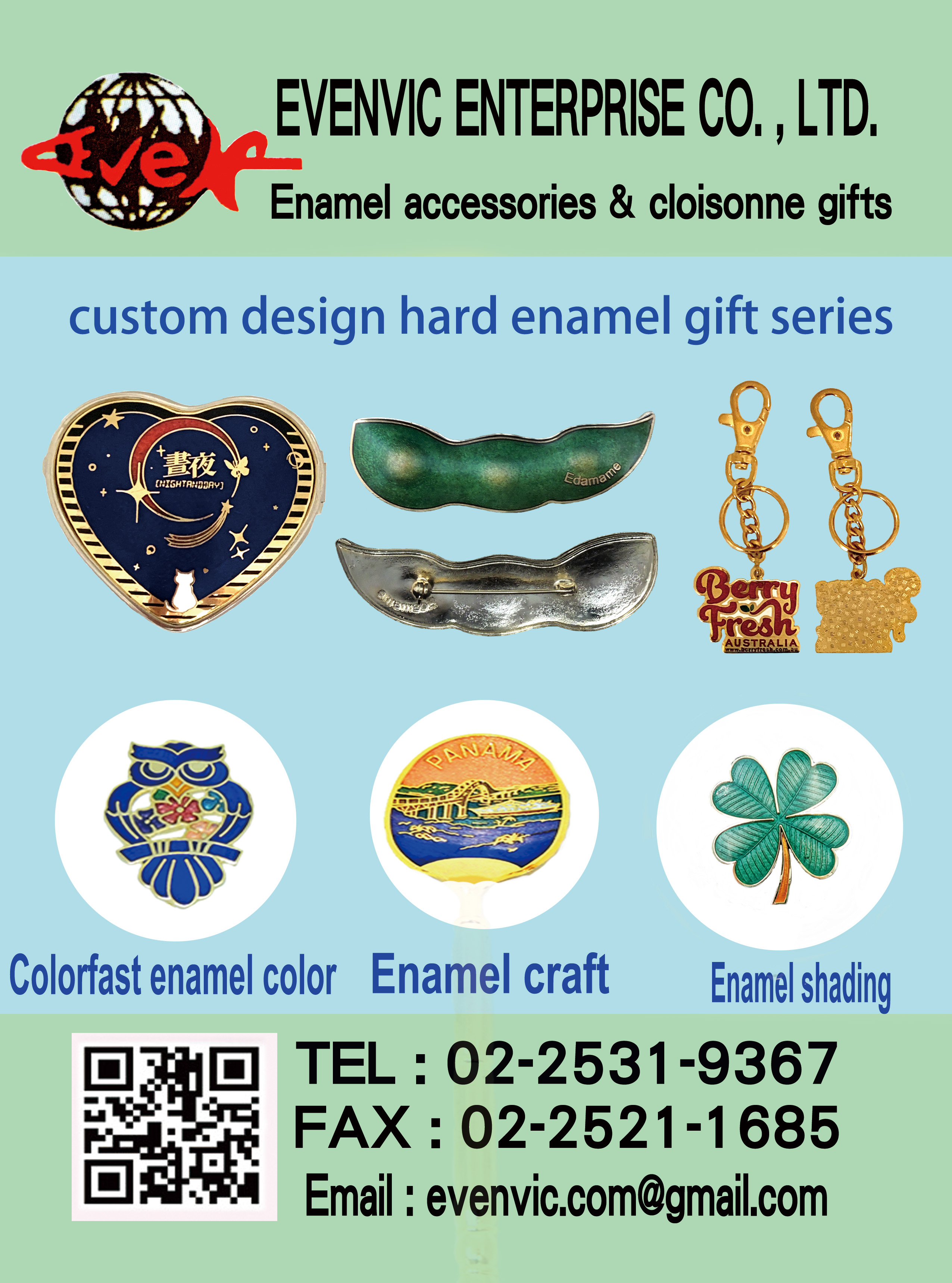  Custom design hard enamel gift series | Evenvic Enterprise